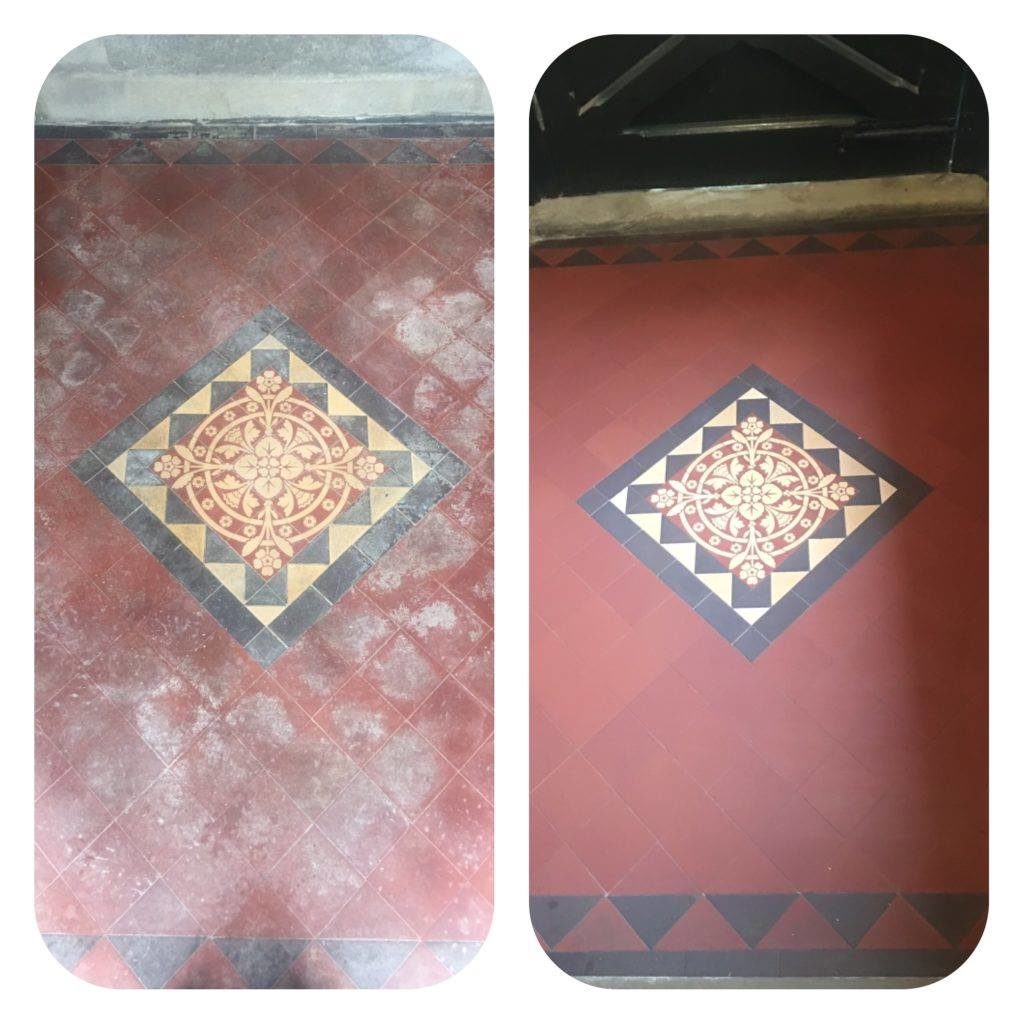 Victorian Floor Tile Restoration Cardiff